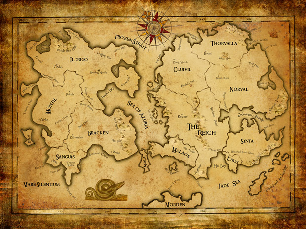 Карта мира Thorvalla