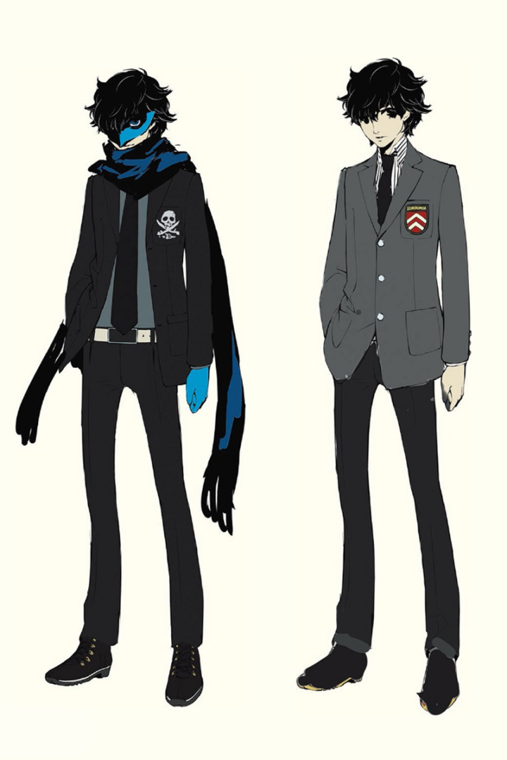 persona 5 персонажи женские. joker early uniform 2. persona 5 персонажи женские фото. persona 5 персонажи женские-joker early uniform 2. картинка persona 5 персонажи женские. картинка joker early uniform 2. Главный герой Persona 5, учится во втором классе старшей школы Сюдзин, недавно переехал. Живёт в кафе у старого друга своих родителей. Условно осуждён за нападение на человека, которого он не совершал. Несмотря на внешнее спокойствие и скромность, главный герой в душе бунтарь. После череды событий берёт на себя роль главы банды Призрачных Похитителей Сердец, в которую входят его друзья. Как и у многих главных героев серии Persona, у протагониста имеется способность «дикой карты» — возможности призывать несколько персон. Основные персоны главного героя — Арсен(отсылка к произведениям про Арсена Люпена) и Сатаниэль, в бою использует ножи и пистолеты. Аркана — 0 (Шут) и XXI (Мир).