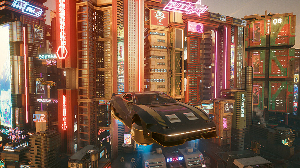 Киберпанк 2077 летающие машины